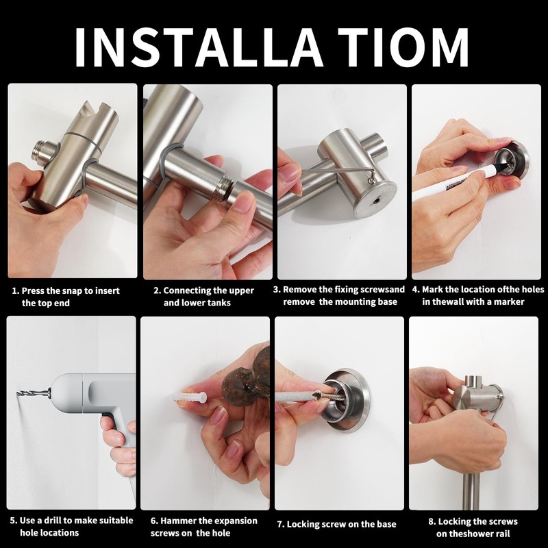 Vista 66cm Shower Riser Rail SUS304 Stainless Steel Bathroom Rail