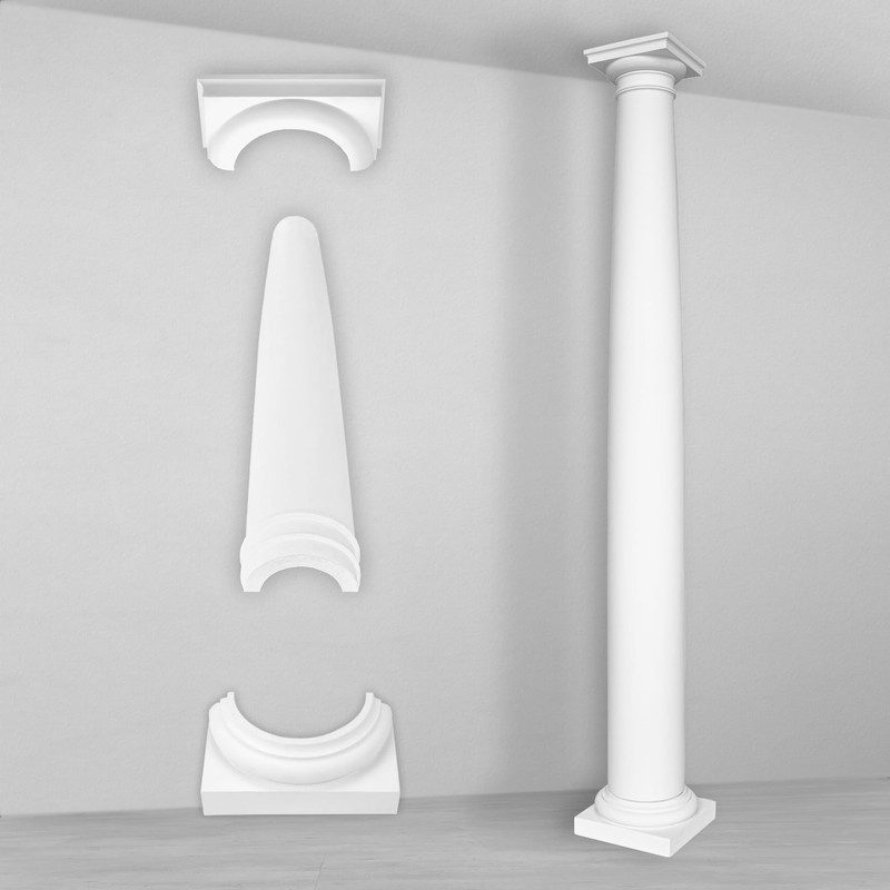 Half Column | Round | Smooth | Pre-primed Surface |