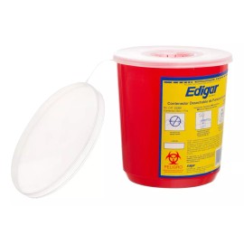 Edigar Contenedor Para Rpbi Punzocortantes 1.5l Rojo - Edigar