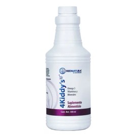 Rednatura 4 Kiddys Multivitaminico Con Omega3 Kids 500ml Sabor Sin Sabor