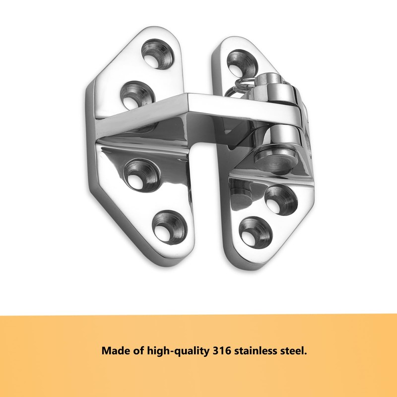 DIALESHU Heavy Duty Long Reach Hinge, Marine Boat Hatch Hinges