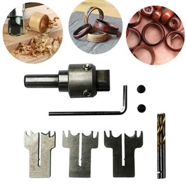 Wooden Thick Ring Maker Set, Steel Wooden Ring Maker Drill Set Household DIY for Jewelry Making (As Shown,Assorted Color)