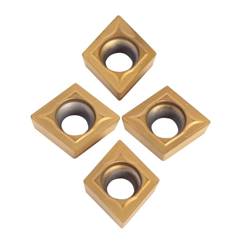 10pcs Golden Cemented Carbide Tips Inserts Set Milling Inserts Turning