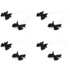 4Pcs Bow Hairpins Metal Snaps Barrettes Hair Clips Accessories with