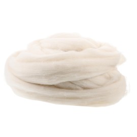SHINEOFI 200G Natural Roving Wool Fiber for Needle Felting DIY Craft Supplies Easy Beginners and All Ages for Spinning Wet Felting and Jewelry Making