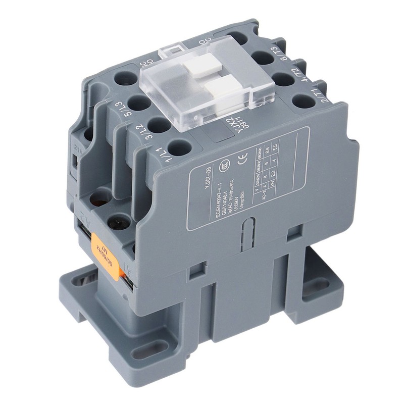 9A Universal AC Contactor 1NO 1NC Auxiliary Contact Electrical Contactor