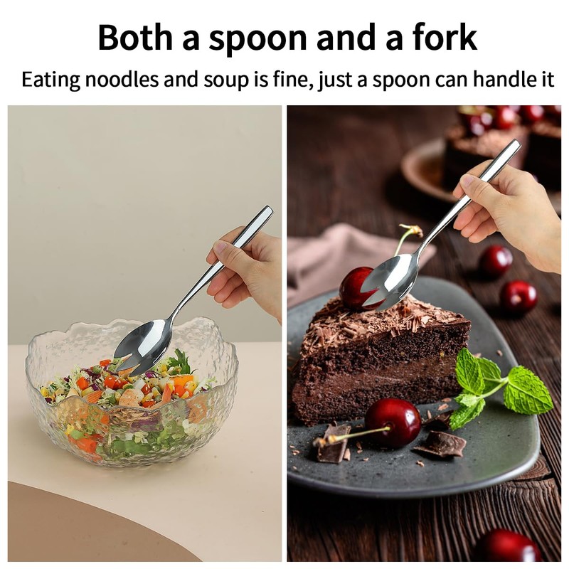Evanda Salad Server Set, Stainless Steel Salad Serving Set, Salad
