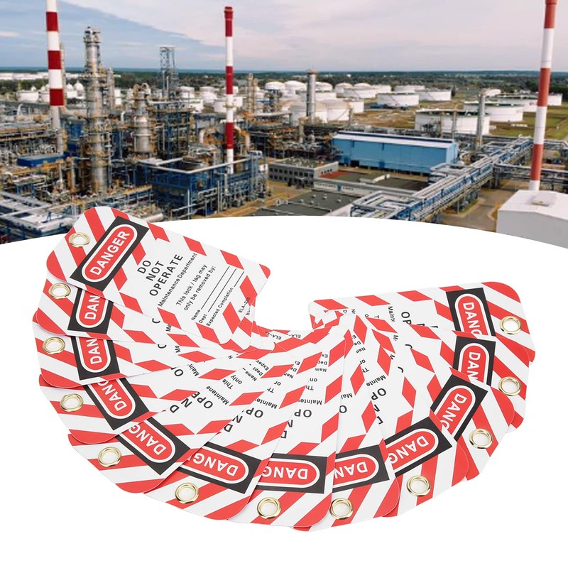 Jonlaki 30pcs Lockout Tagout, RewritableAngerger Operate No Loto Tag, Safety