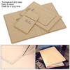 3Pcs Acrylic Template Card Bag DIY Passport Holder Leather Pattern