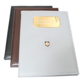 Coldstream Guards Telephone Address Book A-Z Index Black, Grey and Brown Free Engraving (Black) ME13