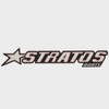 Stratos Boat Raised Emblem Decal 7D094 | Mirrored Silver Sticker