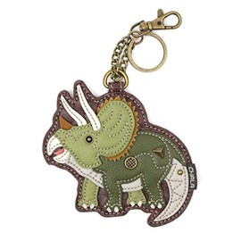 CHALA Women's Decorative Key Fob/Coin Purse Accessory (Triceratops)