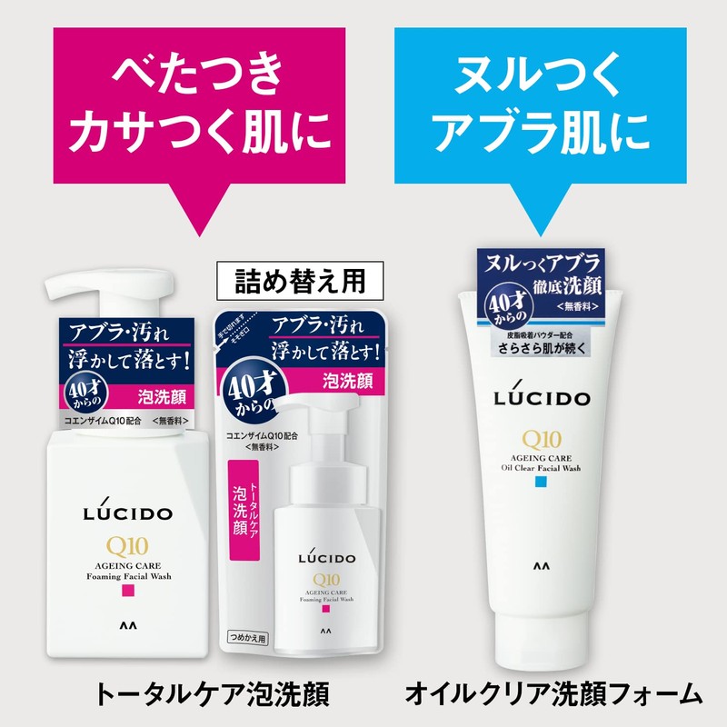 Lucido Q10 Oil Clear Facial Cleansing Foam, 4.6 oz (130
