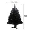 Christmas Black Tree Rust Proof Exquisite Decorative Props for Home