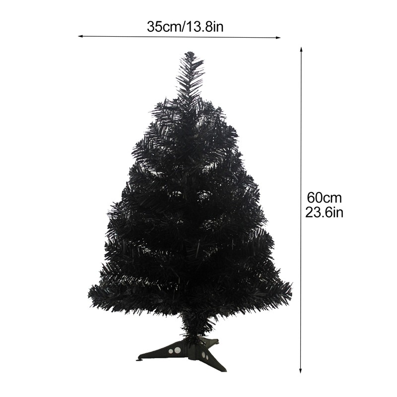 Christmas Black Tree Rust Proof Exquisite Decorative Props for Home