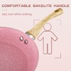 Frying Pan Nonstick, 11 Inch Pink Egg Pan, Non Stick