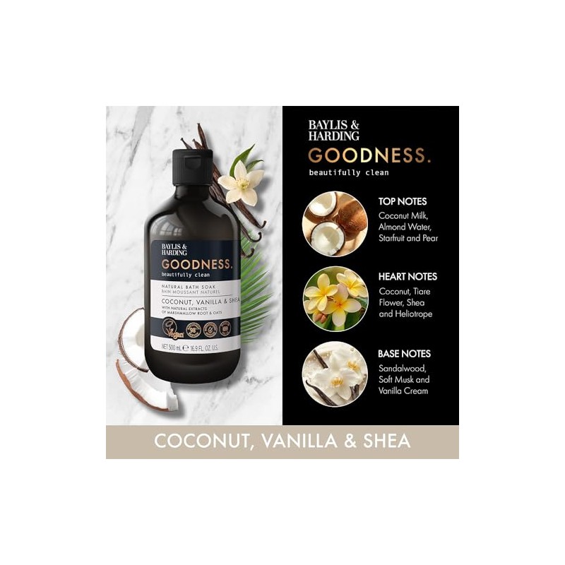 Baylis & Harding Goodness Coconut, Vanilla & Shea Bath Soak