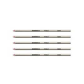 Rodia Consumables Multi-Pen + Ballpoint Pen Refill [Bulk Purchase Set of 5] Red 0.02 inches (0.5 mm)