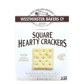 Square Hearty Crackers, 6 Ounch, Made (6 Ounce (Pack of 1), Square Hearty Crackers)