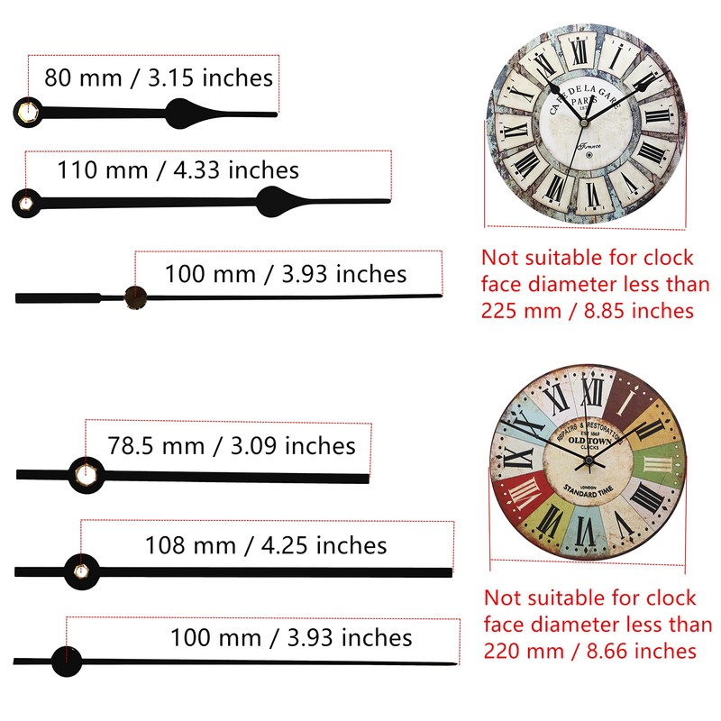 TIKROUND Youngtown 12888 Movement for Clock Repair Replacement 13.5mm (17/32