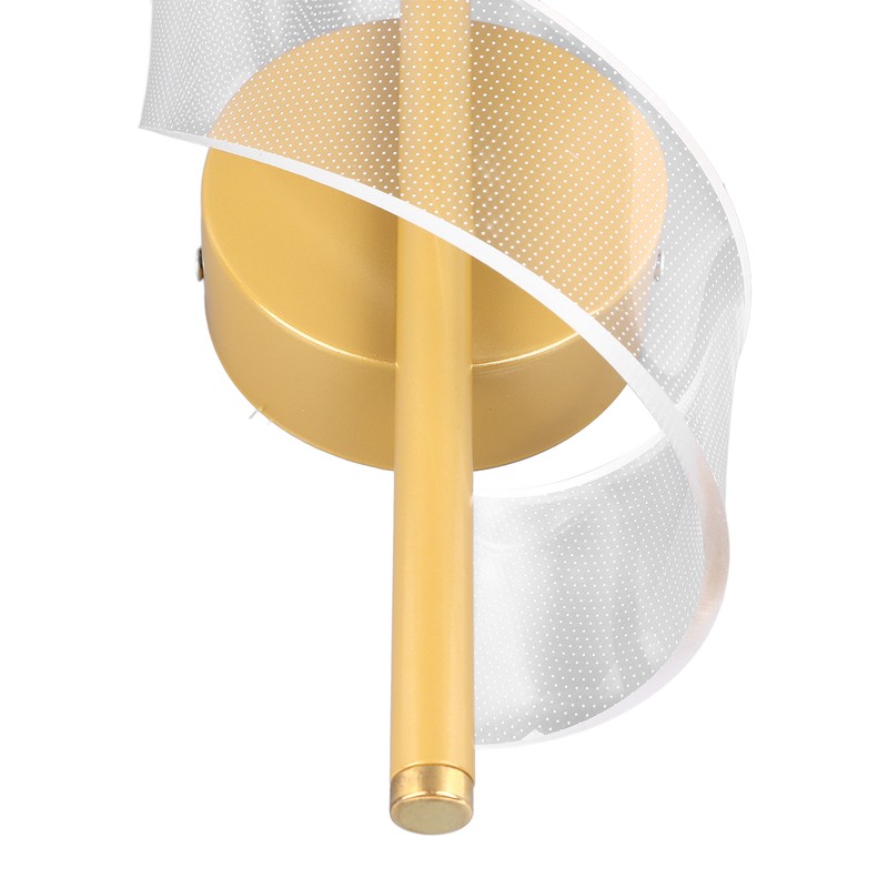 18W Spiral Modern LED Indoor Wall Sconce Lighting Acrylic Indoor
