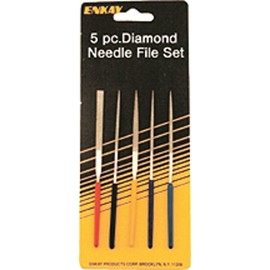 Enkay 445-C Mini Diamond File Set, Carded, 5-Piece