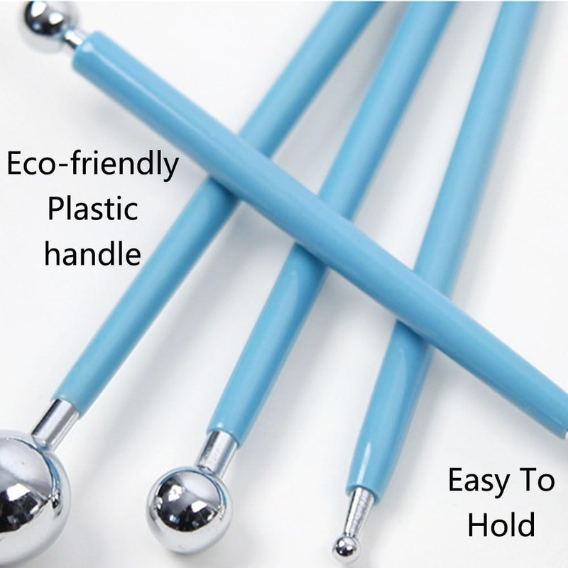 4Pcs Red Metal Ball Caulking Tool Set Tile Caulk Finishing