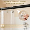 HOUSEWELL Light Up Shower Curtain 72x72, LED Color Changing Waterproof