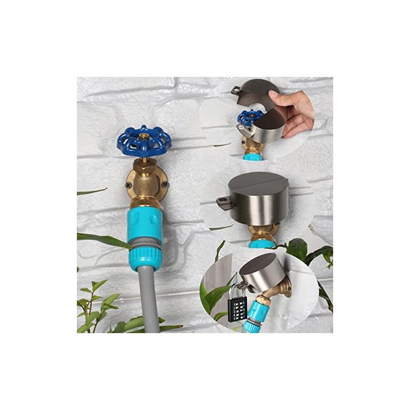 Gate Valve Locking Device (2 Sets- Outdoor Faucet Lock, Water