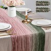 Momooda 2 Pack cheesecloth Table Runner 90x300cm, 10" Long Gauze