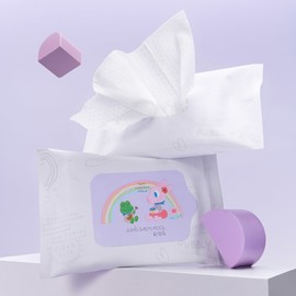 Jeong Saem Mool Kids Soft Cleansing Tissue 10P (Gully Gully) / 정샘물 키즈 소프트 클렌징 티슈 10P (굴리굴리)