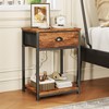 Furologee Nightstands Set of 2, Night Stand with Fabric Drawer