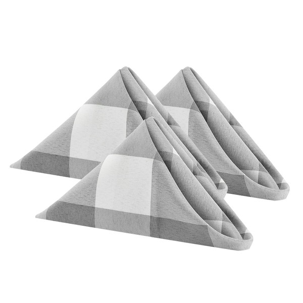 Buffalo Plaid Table Napkins Set of 50 Checkered Cloth Napkins