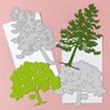 GLOBLELAND Trees Metal Cutting Dies Tree Shadow Cutting Dies Forest