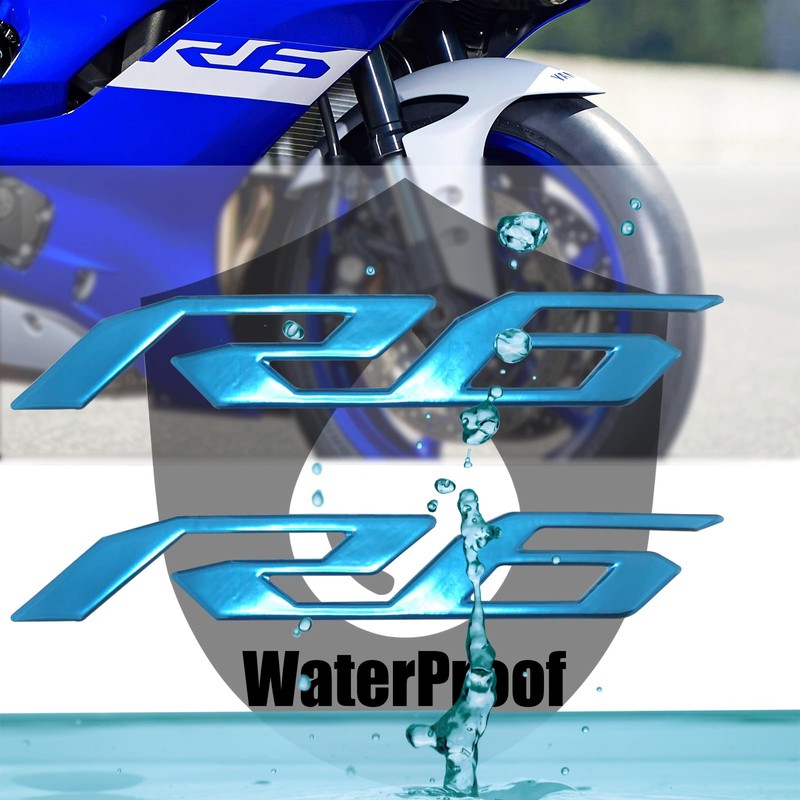 Reflective Motorcycle 3D Emblem Fairing Stickers Decal Compatible with YZF600