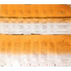 L'Oréal L'OREAL Sublime BRONZE Self-Tanning Perfector & Corrector 0.06 oz Each 16 pk NEW