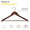 Quality Wooden Hangers - Slightly Curved Hanger 10 Pack Sets