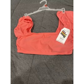 Time & True Peach Glow Mix & Match Swim Top, Size: Medium
