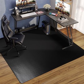 Office Chair Mat for Hard Floors, 48"x60" Anti-Slip Waterproof Floor Protector Desk Chair Mat for Rolling Chairs, Heavy Duty Non-Toxic Computer Chair Mat, Easy Glide Floor Mat for Work, Gaming