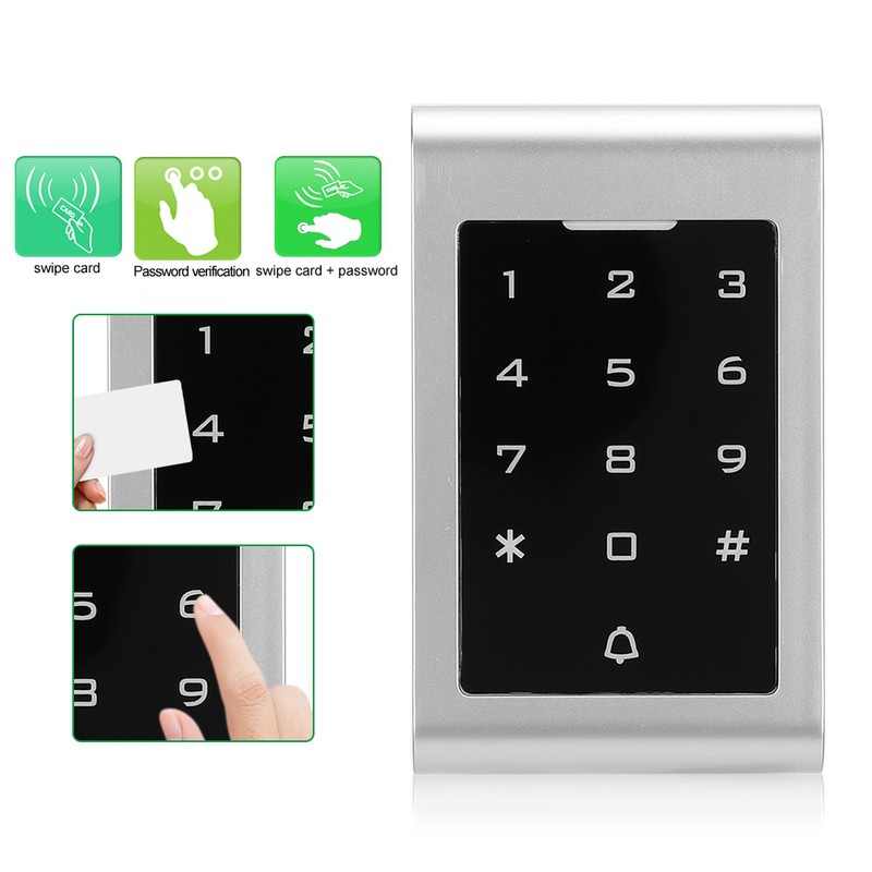 125KHZ RFID Door Opener 2000 Users Wiegand26 Card Password Security