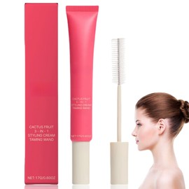 Hair Styling Cream,Slick Back Hair Brush,Anti Frizz Hair Cream,Non-Greasy Hair Smoothing Cream,Hair Styling Products,Hair Finishing Stick,Smooth Frizz,Styling Cream,Hair Care Products