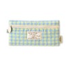 Monolike Pencil case, Unmatched Friends Fabric Check Pencil Case, Mint,