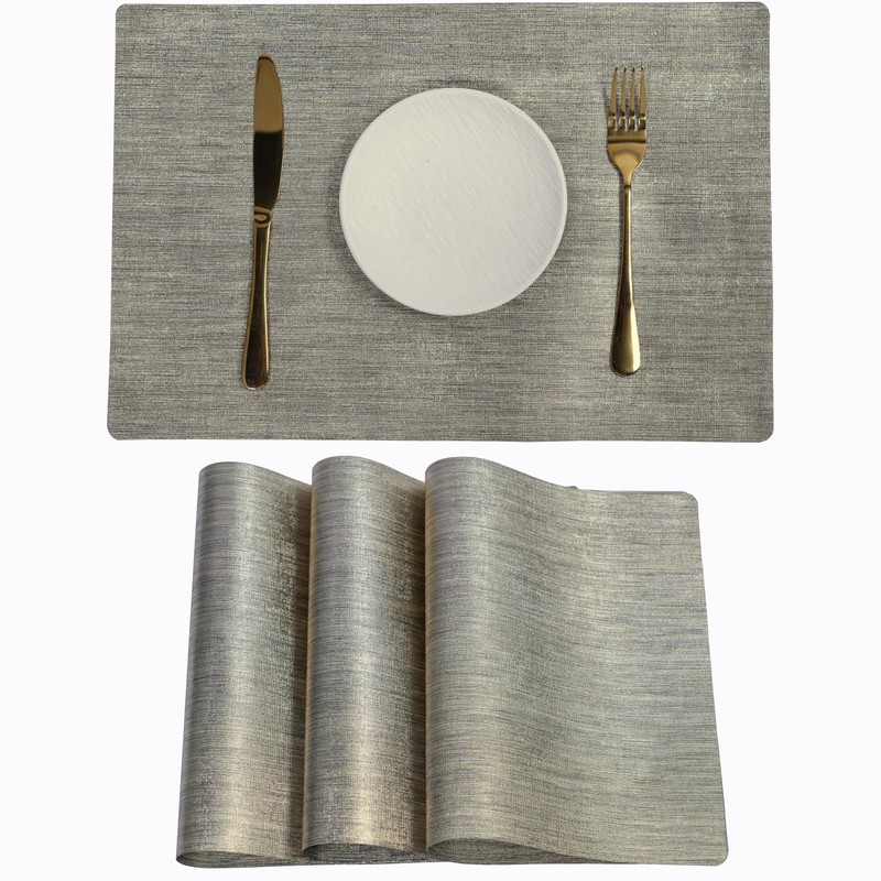 Table Placemats Heat Resistant Water Proof Wipe Clean PVC 30x45cm