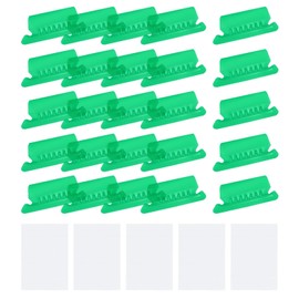 uxcell Hanging File Folder Tabs, 2 Inch File Folder Tabs and Inserts Plastic Clear File Folder Labels Filing Tabs for Hanging File Folders, Green, 150 Pcs