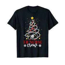 Weihnachts-Stillhemd für Damen, Christmas Nurse ER Crew T-Shirt