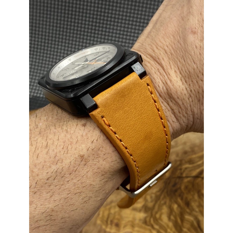 Bell & Ross 24mm ORANGE Bell & Ross Leather Strap