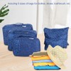 6pcs Waterproof Travel Clothes Storage Bags Luggage Organizer Travel Packing