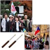 2 METER / 3 METER TELESCOPIC FLAG POLE EXTENDABLE PORTABLE