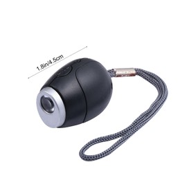 WOFASHPURET Projection Electronic Clock, Night Light Projector for Projector with Hanging Rope Portable Travel Mini Led Clock Ceiling Projector Plastic Black Small Flashlight Projection Clock Bedroom