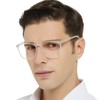 MARE AZZURO Oversized Computer Reading Glasses Men Digital Screen Reader